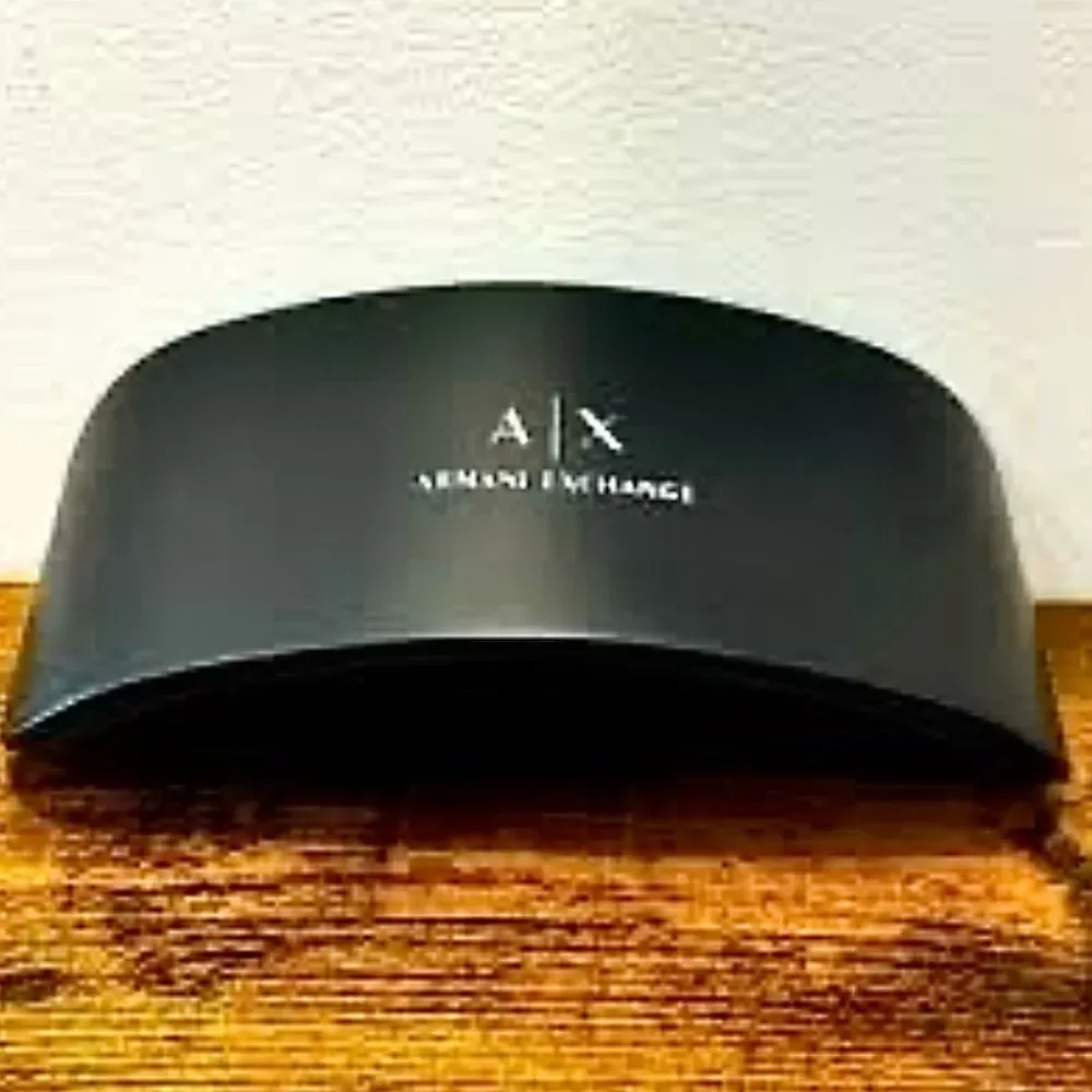 A/X Armani Exchange Black Hard Sunglasses Clam Shell Eyeglasses Glasses Case